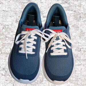 Kizik Women’s Athen's Hands Free Lace Up Shoes Deep Blue, Size 8